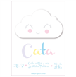 Invitación Baby Sky Modelo nube. Pers